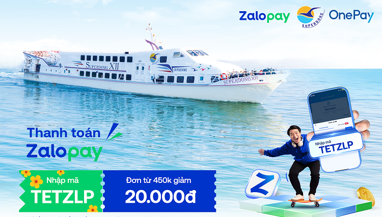Cùng Tàu Superdong Đón Xuân - Giảm Ngay 20.000đ Khi Thanh Toán Qua Zalopay